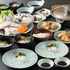 【期間限定20%割引!】てっちり、てっさ、鍋白子＆ふぐの唐揚げも♪『下関(しものせき)ふぐコース』全8品
