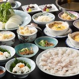 鱧(はも)鍋コース『花菖蒲(はなしょうぶ)』すき鍋～煮物など鱧逸品が満載の全8品
