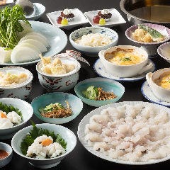 鱧(はも)鍋コース『花菖蒲(はなしょうぶ)』すき鍋～煮物など鱧逸品が満載の全8品