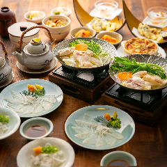 【秋味覚満喫】松茸とふぐ会席『銀杏（いちょう）』ふぐ皮湯引きや鍋に唐揚げ・松茸土瓶蒸し全12品