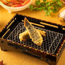 季節の鮮魚と旬の京野菜の天ぷら