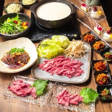 一番人気◆上質な牛タンをこだわり牛骨スープのしゃぶしゃぶで堪能する『たんしゃぶコース』全8品