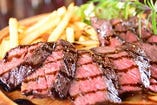 【6】人気の赤身肉、かいのみ（フラップミート）ステーキ
　　または　真鯛とアサリの包み焼カルトッチョ