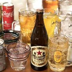 飲み放題メニューはビールや日本酒など充実のラインナップ！