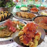 チヂミや韓国チキン、チャプチェなど『ニャムニャムコース』