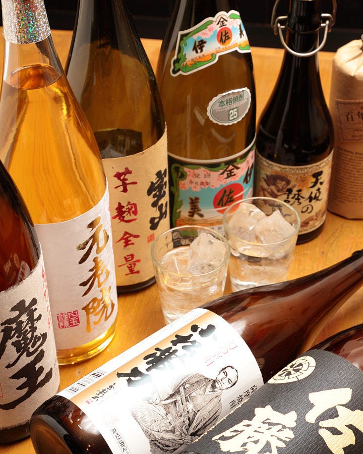 焼酎・日本酒は豊富に取り揃え
お料理に合うものを厳選