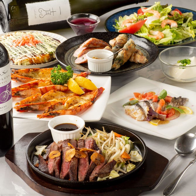 福島牛ステーキと肉汁ハンバーグ 文や Fumiya 福島市 鉄板焼き ぐるなび