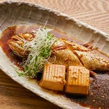 島根県産のどぐろの煮付けは、数量限定・特別価格でご提供中です。