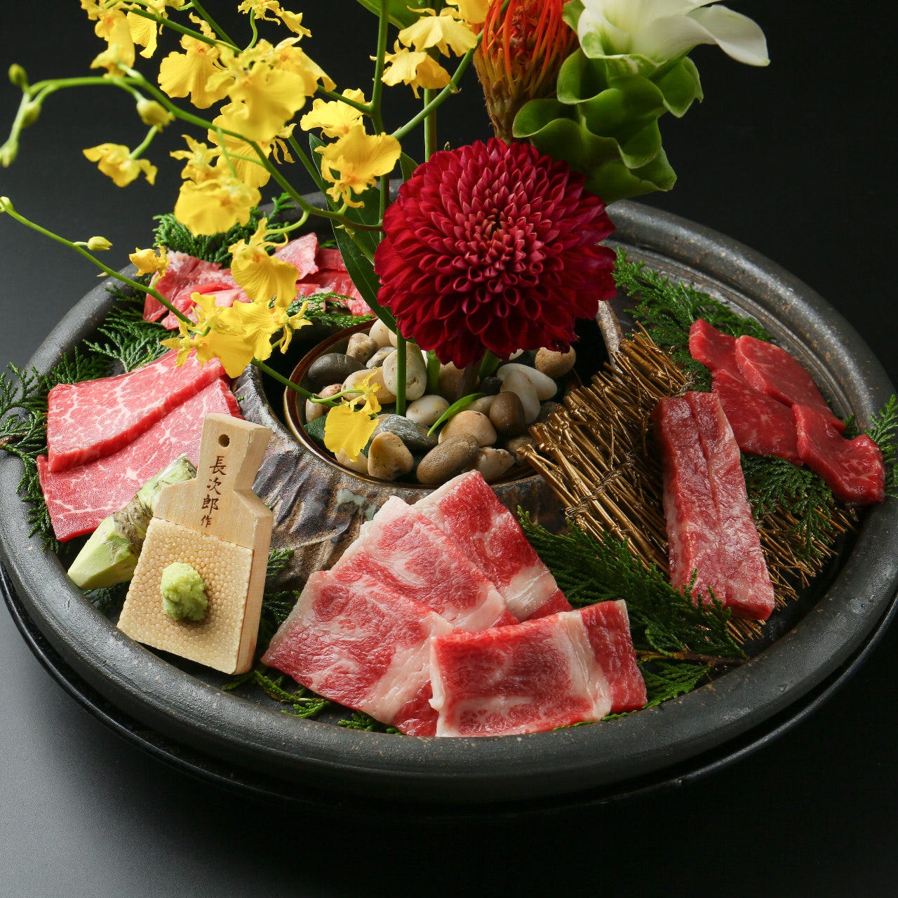 接待 食事会 豪華 尾崎牛サーロイン リブロース 百合 ゆり コース 円 全8品 の詳細 宮崎尾崎牛 焼肉 吟 ぎん 難波店 なんば 難波 焼肉 ぐるなび