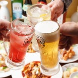 生ビールに中国酒まで対象の2時間飲み放題が単品1,430円！