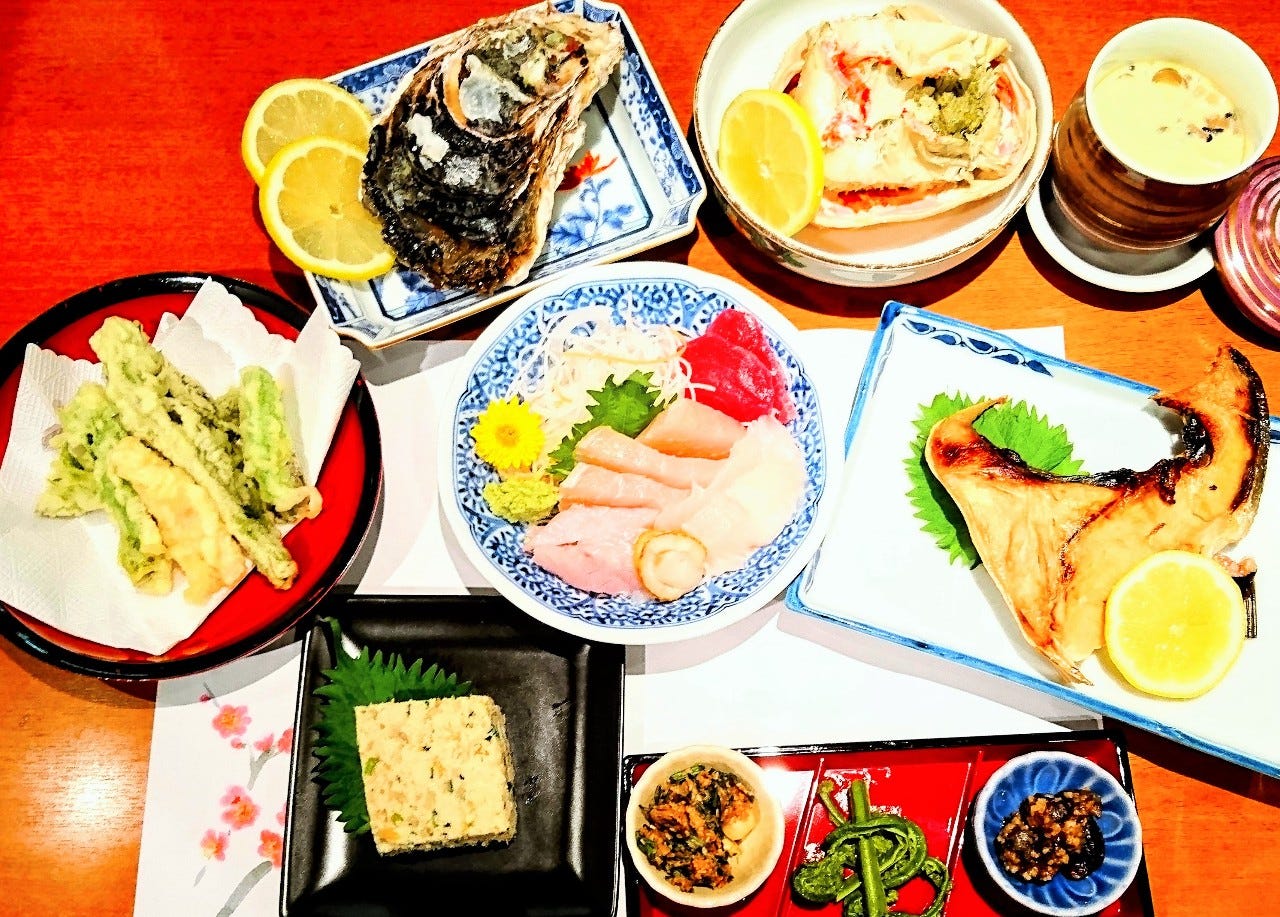 日本海朝どれ魚介と旬の信州伝統野菜