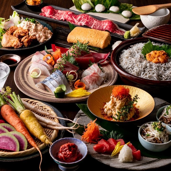 『和牛寿司』『熊本馬刺し』など名物料理を堪能できるコースも