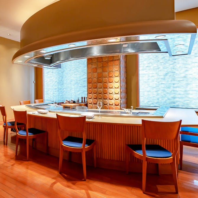 鉄板焼 さざんか ホテルオークラ福岡 川端 祇園 鉄板焼き ぐるなび