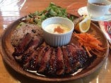 大好評。予約殺到のジビエランチプレート。鹿肉150ｇ仕様