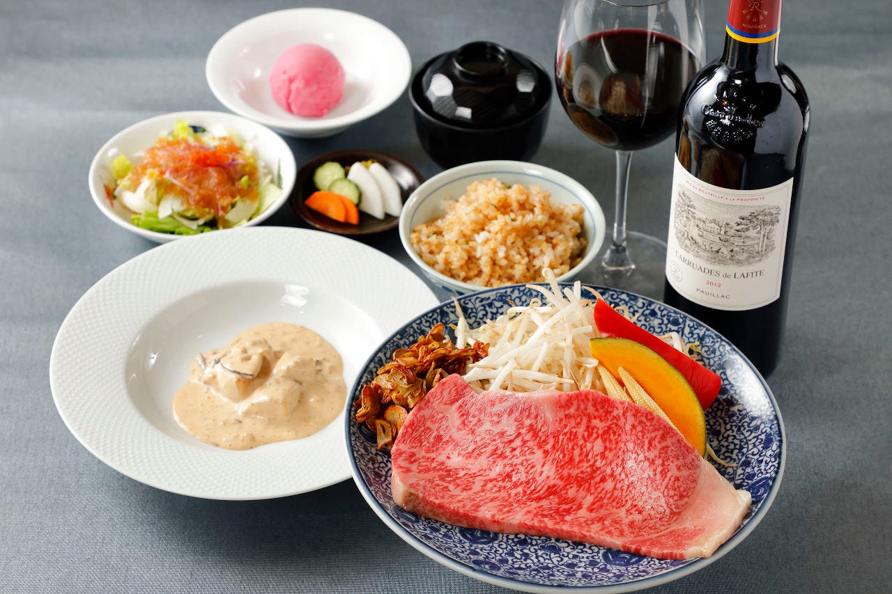 鉄板焼きステーキ あずまの特選牛ステーキランチコース