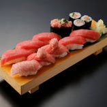 【人気No.1 !!】 板前”マル得”まぐろにぎりセットLunch Fresh Bluefin Tuna Sushi Combo