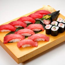 最強本まぐろセット Fresh Bluefin Tuna Sushi Combo