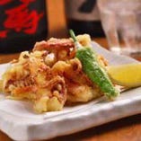 泳ぎイカを余すこと無く楽しむ！塩焼き or 天ぷらに調理して、無料でご提供！