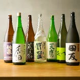 “オーガニック”をテーマに各地から取り寄せた日本酒も美味