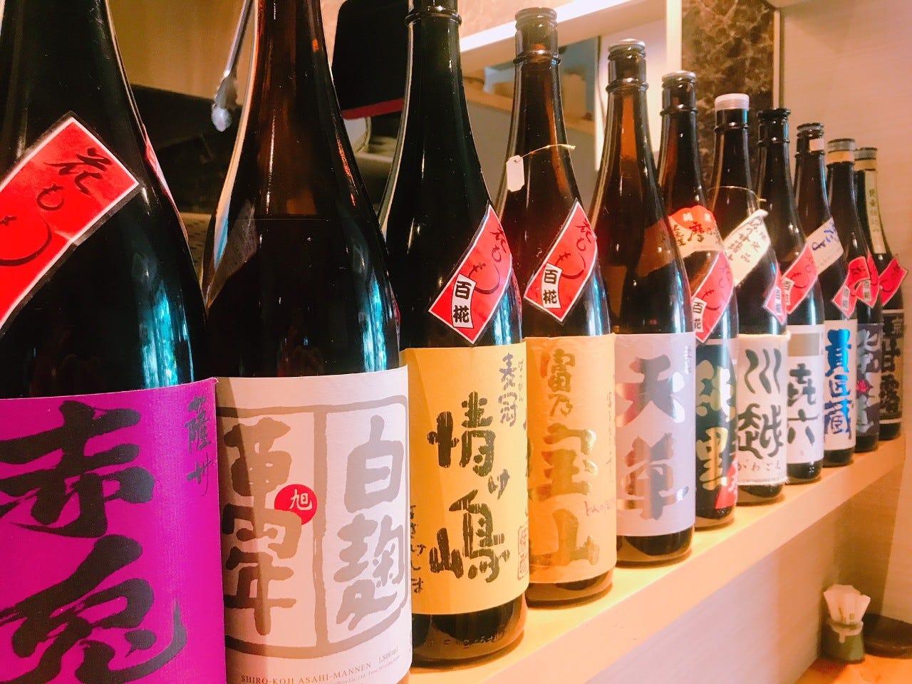 ビール・焼酎・日本酒・果実酒、各種取り揃えております！