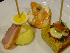 コースの前菜3種