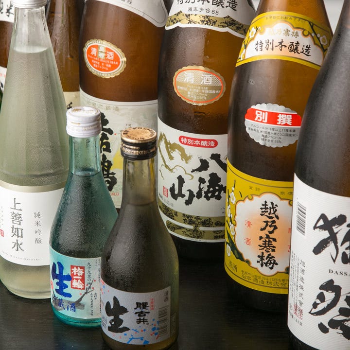 料理と相性抜群な日本酒・焼酎を厳選！季節のおすすめもご用意