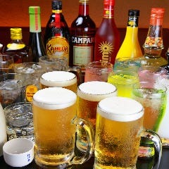 充実の飲み放題メニュー♪ ５０種以上のドリンク選び放題