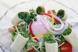 温玉のせ水菜と湯葉サラダ
