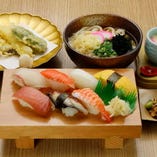 寿司天ぷら定食