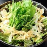 京水菜のチョレギサラダ