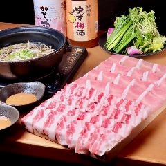 新・当店名物！とても柔らかく旨味たっぷりの知多のハーピーポークしゃぶしゃぶ（要予約）