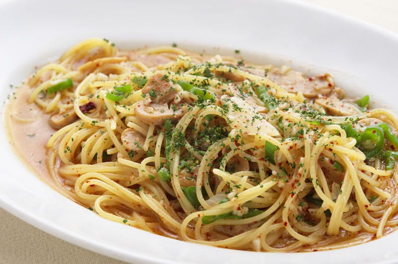 きのこがたっぷりとはいったパスタ料理