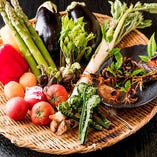 鎌倉野菜やオーナーの畑で採れる新鮮な野菜など選りすぐりの食材