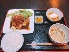 和食 こばやし 個室割烹_若鶏のソテー定食（もろみソース）