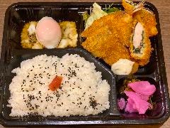 和食 こばやし 個室割烹_ササミ紫蘇カツとアジフライ弁当