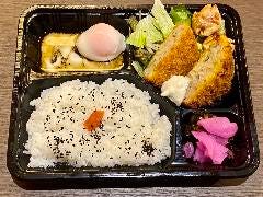 和食 こばやし 個室割烹_野菜メンチと揚げ焼売弁当