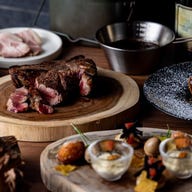 GINZA ONO Gratia‐Smoke Dining‐_【CAMP COURSE】大人の火遊びをコンセプトに、自慢の薪火料理をご堪能いただけるディナーコース