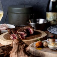 GINZA ONO Gratia‐Smoke Dining‐_【CAMP COURSE(90分ドリンクフリーフロー付き)】大人の火遊びをコンセプトに、自慢の薪火料理を堪能