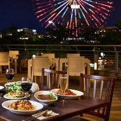 窓側席、テラス席確約◆花火でサプライズ！メッセージプレート付