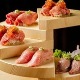 超特選肉刺し握り寿司5種