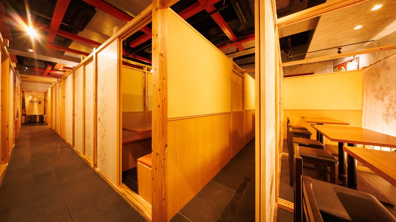 全席扉付き完全個室 3時間飲み放題 寿司居酒屋魚縁 上野店（上野