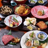 鹿児島県郷土料理と旬の素材を使ったコースが人気