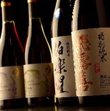 5000円コース～では『田酒』『飛露喜』『伯楽星』などの日本酒や、国産ワイン「ジャパンプレミアム」もOK！