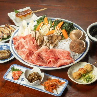 郷土料理と焼きしゃぶ／すき焼き【いろり庵もめん亭】_福島牛のサーロインを贅沢に味わう
