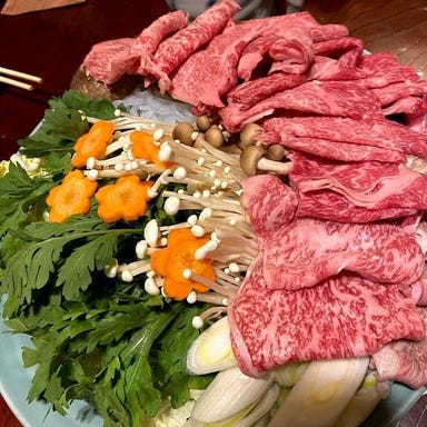 郷土料理と焼きしゃぶ／すき焼き【いろり庵もめん亭】_【福島牛サーロイン】焼きしゃぶ・すき焼き（野菜一式付き）