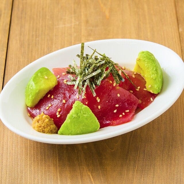 まぐろとアボカドの出汁醤油