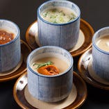10種類と多彩にご用意した『茶碗蒸し』は選べる楽しさも満喫