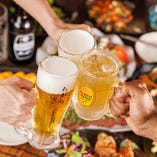 当日もOK！お得な単品飲み放題が大人気！お食事は当日でOK