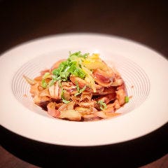 スルメイカのわた味噌焼き