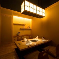 静謐な雰囲気あふれる完全個室空間